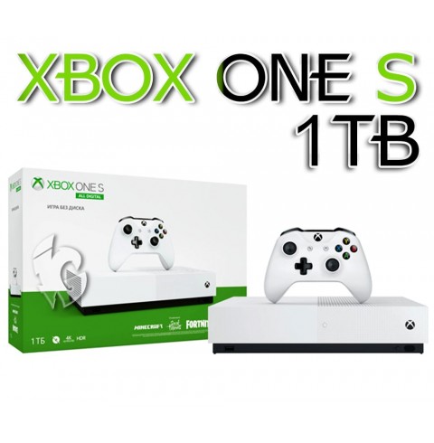 Xbox One S 1TB All-Digital Edition + 400 игр 